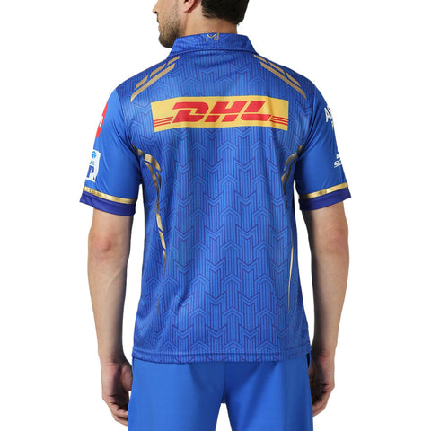 Mumbai Indians MI Official Match Jersey IPL 2024 Replica - Plain (Half Sleeve)