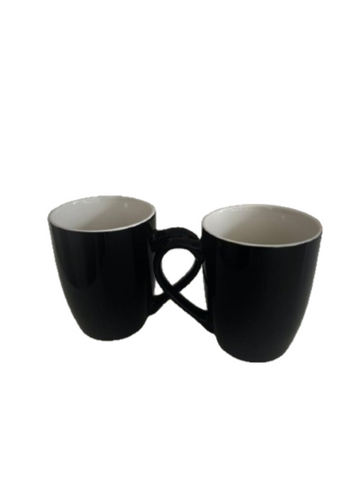 Generic Ceramic Coffee Mug with Handle,330 ml, Black