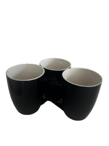 Generic Ceramic Coffee Mug with Handle,330 ml, Black