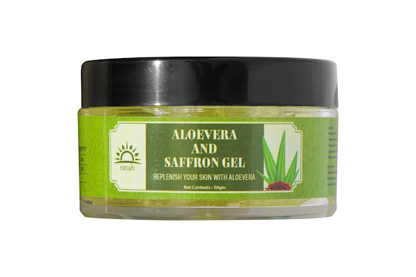 Nittah Vishnu Organics Aloevera and saffron gel