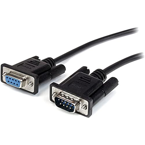 StarTech.com 3m Black Straight Through DB9 RS232 Serial Cable - DB9 RS232 Serial Extension Cable - Male to Female Cable (MXT1003MBK)