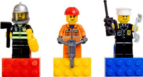 Lego City, heroes magnet set (fireman, policeman, construction worker) - 852513 by LEGO
