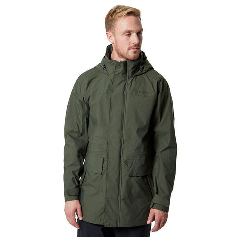 Brasher Mens Waterproof and Breathable Grisedale Jacket with a Fully Adjustable Hood, Khaki, L