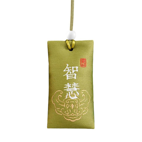 LQQDREX Spiritual Salt With Sachet Buddhist Spiritual Salt Pouch Necklace Chinese Happiness Salt Pouch Wealth Talisman Spiritual