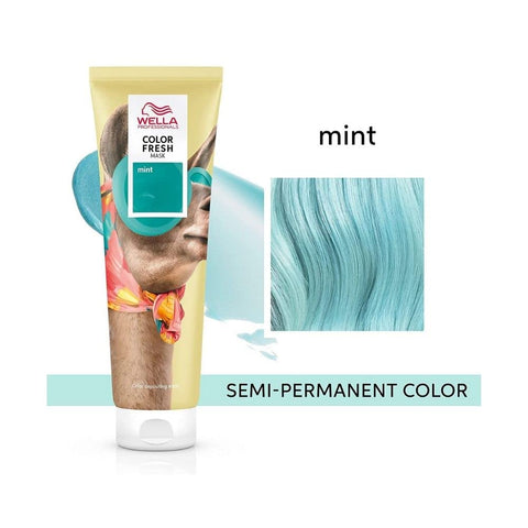 2 x Wella Professionals Color Fresh Semi-Permanent Hair Mask 150ml - Mint