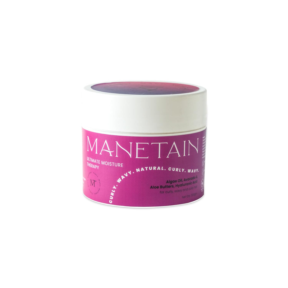 Manetain Ultimate Moisture Therapy - 200gm | Deep Conditioner for Curly Hair | Ideal for Extremely Dry Hair | Sulphate and Paraben Free | CG Method Friendly