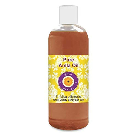 Deve Herbes Pure Amla Oil (Emblica officinalis) 100% Natural Therapeutic Grade for Skin & Hair 200ml.