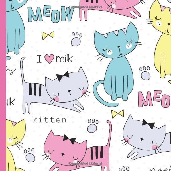 My Cute Cats Sketchbook: Portable Square Notebook For Kids With Blank Paper For Artists To Drawing, Journaling, Doodling And Sketching (Sketchbook for Artists)
