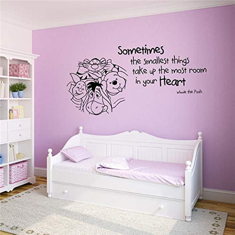 Gadgets Wrap Wall Art Sticker Winnie The Pooh Quote Art Decor Home Decor Removable Vinyl Nursery Kids Room