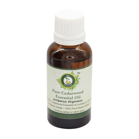 R V Essential Juniperus Virginiana Pure Cedarwood Essential Oil 30ml