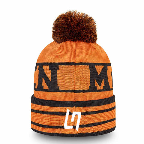 McLaren F1, New Era Replica Lando Norris Bobble hat 2022, Papaya, LN4, Unisex, Official Merchandise Orange