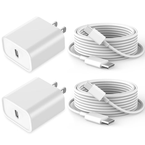 Fast Charging for iPhone 15 Charger,2Pack 20W USB C Wall Charger Travel Plug Block iPhone 15 Charging Cable for iPhone 15/15 Plus/15 Pro/15 Pro Max/iPad Mini 6/iPad Air4/iPad Pro 12.9/iPad Pro 11inch