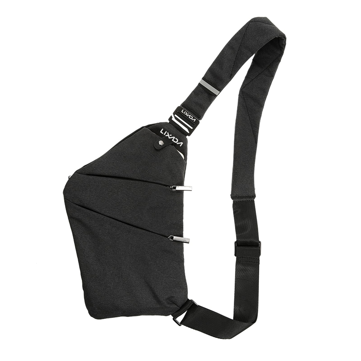 Lixada Sling Backpack Chest Bag Lightweight Outdoor Sport Travel Hiking Anti Theft Crossbody Shoulder Pack Bag Daypack for Men Women (Black)
