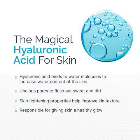 SkinKraft Hyaluronic Acid Kit - Premium Hydra Boost Gift Kit With Hyaluronic Acid Face wash + Moisturiser + Face Serum - Gift Set For Women & Men, Pack Of 3