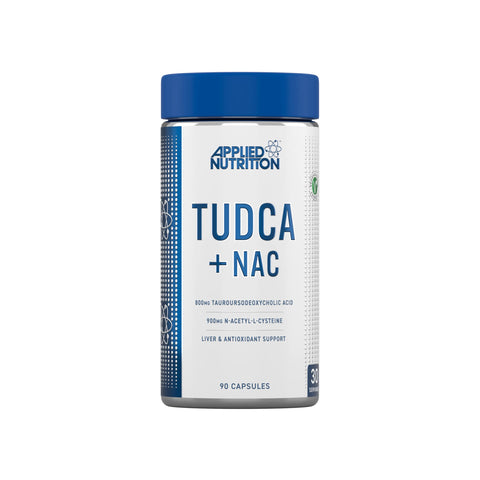 Applied Nutrition TUDCA + NAC - TUDCA Liver & Antioxidant Support, Bile Salts, Liver Support Suplement, 800mg Tauroursodeoxycholic Acid (90 Capsules - 30 Servings)