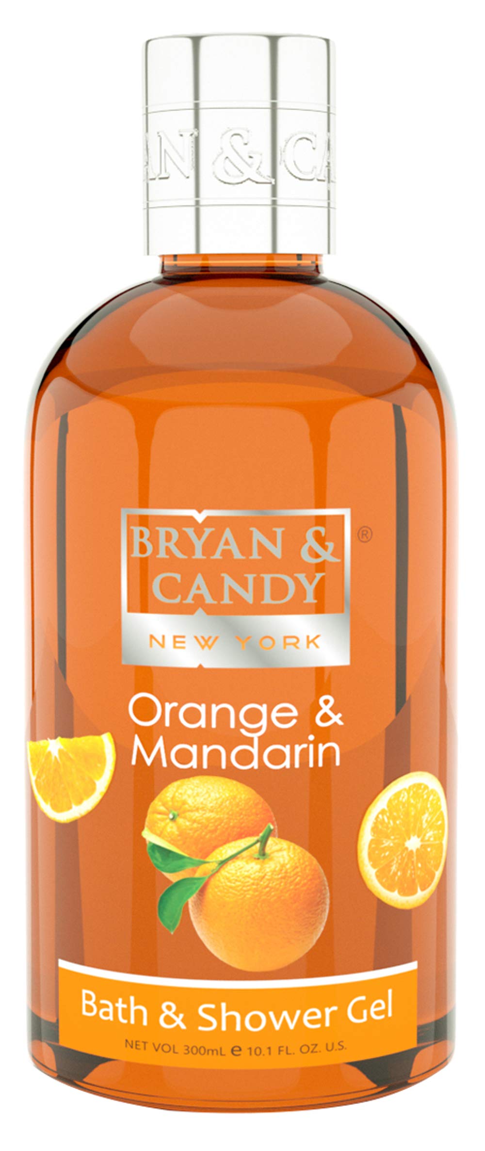 Bryan & Candy Orange and Mandarin Shower Gel (300ml) with Aloe Vera. Gentle, Moisturizing Body Wash for Soft, Supple Skin