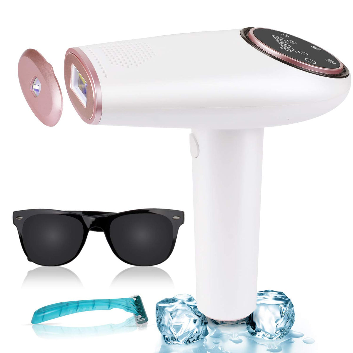 Hair Removal for Women and Men Permanent Flashes ICE Cooling Painless Device Hair Remover Laser System Home Use,ICE1
