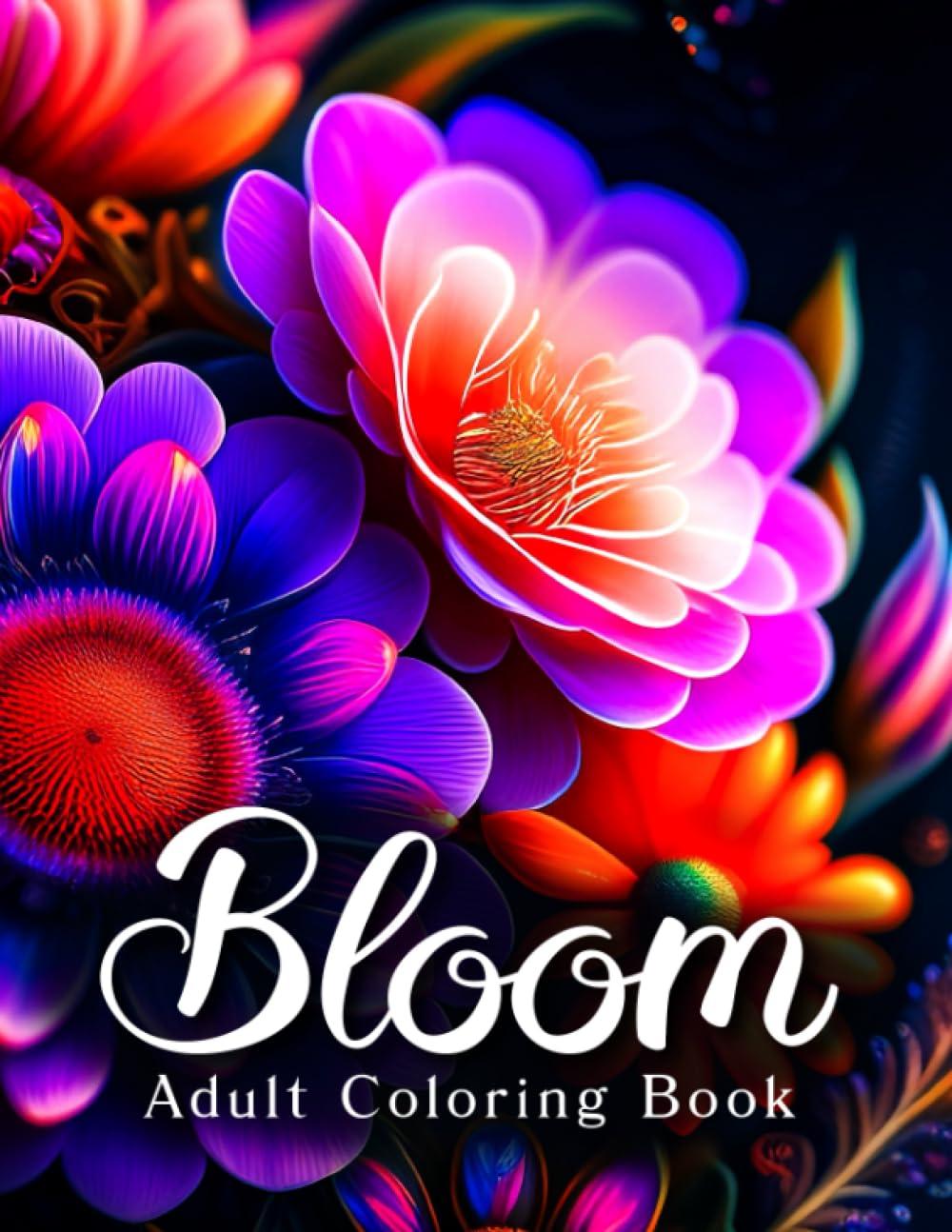 Bloom Adult Coloring Book: An Awesome Mindfulness Anxiety Relief and Relaxation Flower Coloring Book for Adults and Teens