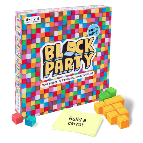 Block Party: Colourful Block Building Family Board Game for Kids Aged 8+, Adults, Teens