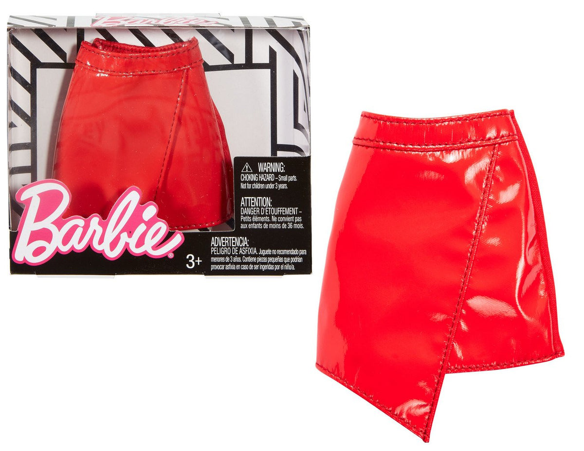 Barbie Separates Fashion Pack - Red Faux Leather Skirt - FPH26