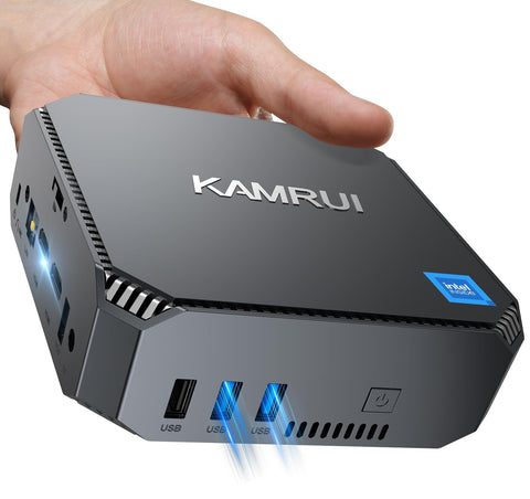 KAMRUI Mini PC AM06PRO, AMD Ryzen 5 5500U(6C/12T, up to 4.0 GHz), Mini  Tower PC 16GB DDR4 512GB M.2 2280 NVME SSD Mini Desktop Computer, Support  2.5