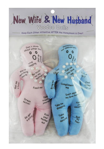 New Wife and New Husband VooDoo Doll - A Gag Gift for Brides