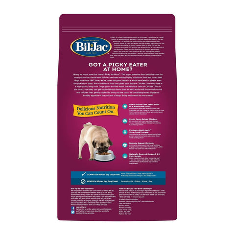 Bil-Jac Picky No More Small Breed Chicken Liver Dry Dog Food 6 Pounds