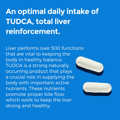 TUDCA (Tauroursodeoxycholic Acid) Liver Support Supplement 2 Pack - 1200mg Per Serving, for Detox and Cleanse and Digestive Health, 120 Capsules