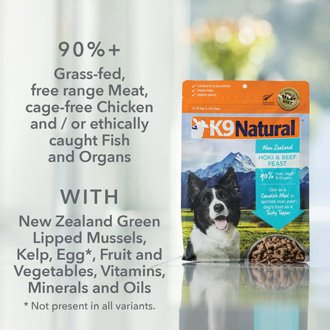 K9 Natural Grain-Free Freeze-Dried Dog Food Topper Lamb & Salmon 3.5oz