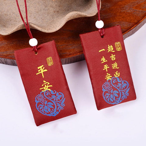 LQQDREX Spiritual Salt With Sachet Buddhist Spiritual Salt Pouch Necklace Chinese Happiness Salt Pouch Wealth Talisman Spiritual