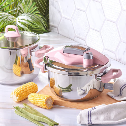 KARACA PERFECT PINK 4+6 L PRESSURE COOKER SET