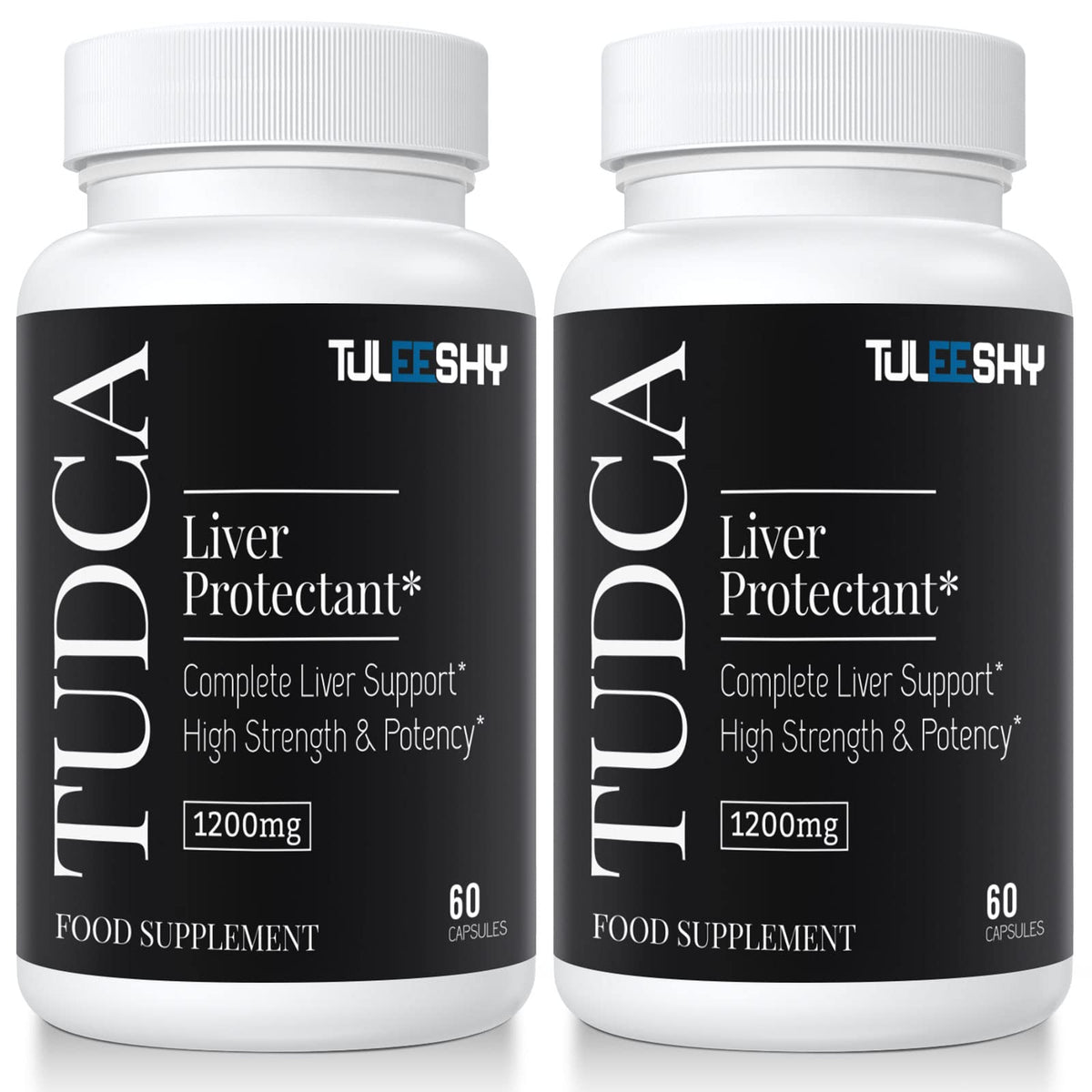 1200mg TUDCA Supplement | 120 Capsules | Tauroursodeoxycholic Acid - TUDCA Bile Salts for Liver and Digestion, Non-Animal Formula