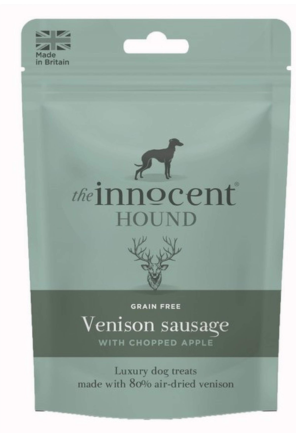 Leeway THE INNOCENT HOUND - VENISON SAUSAGE WITH CHOPPED APPLE - DOG TREAT (1X)