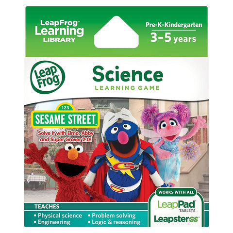 Leapfrog Explorer Learning Game Sesame Street Solve It with Elmo Abby and Super Grover 2.0