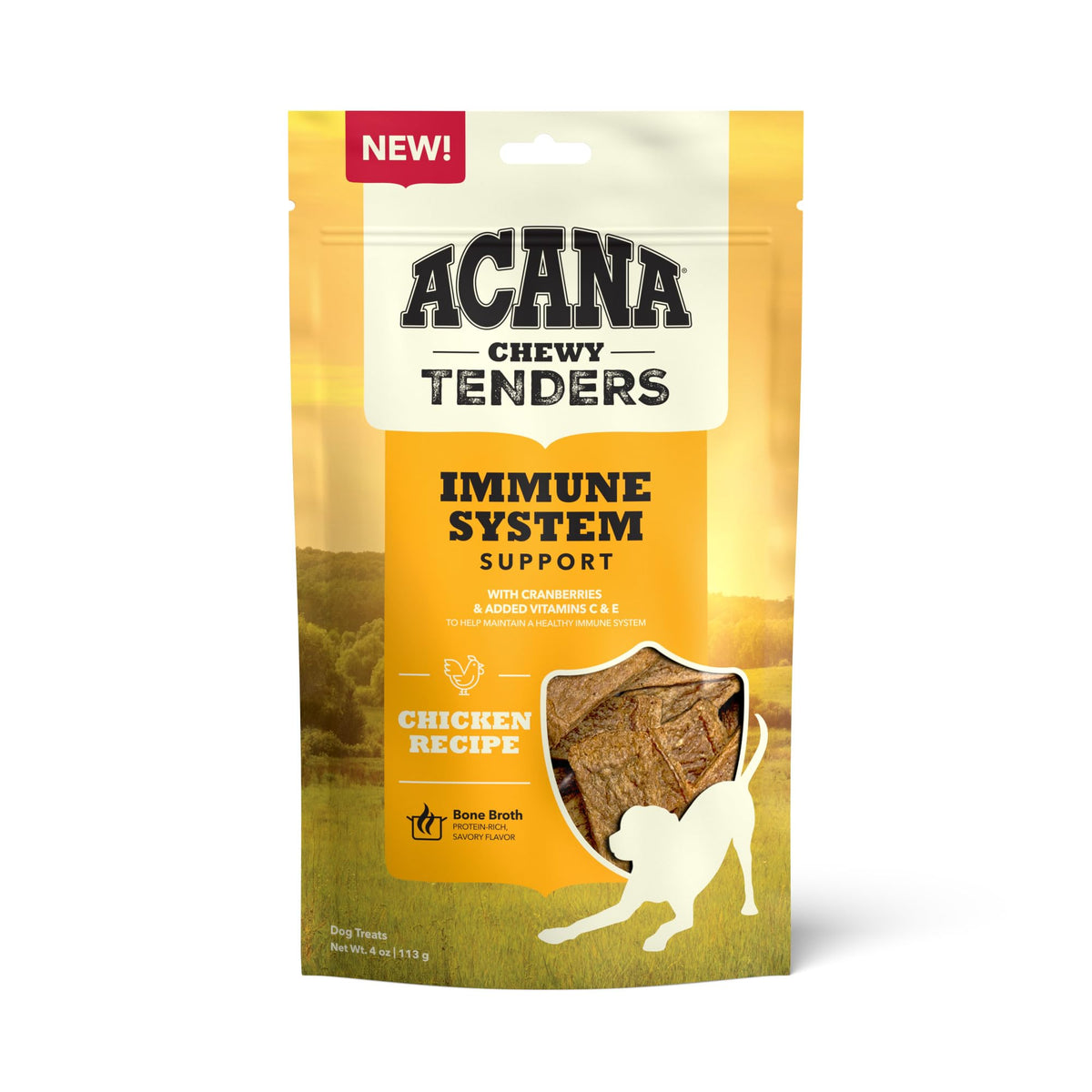 ACANA Chewy Tenders Dog Treats, Chicken, Chewy Poultry Treats, 4oz