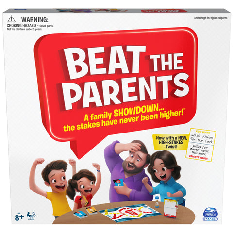 Spin Master Games Beat The Parents Board Game for Families and Kids aged over 8+ For 2 Players