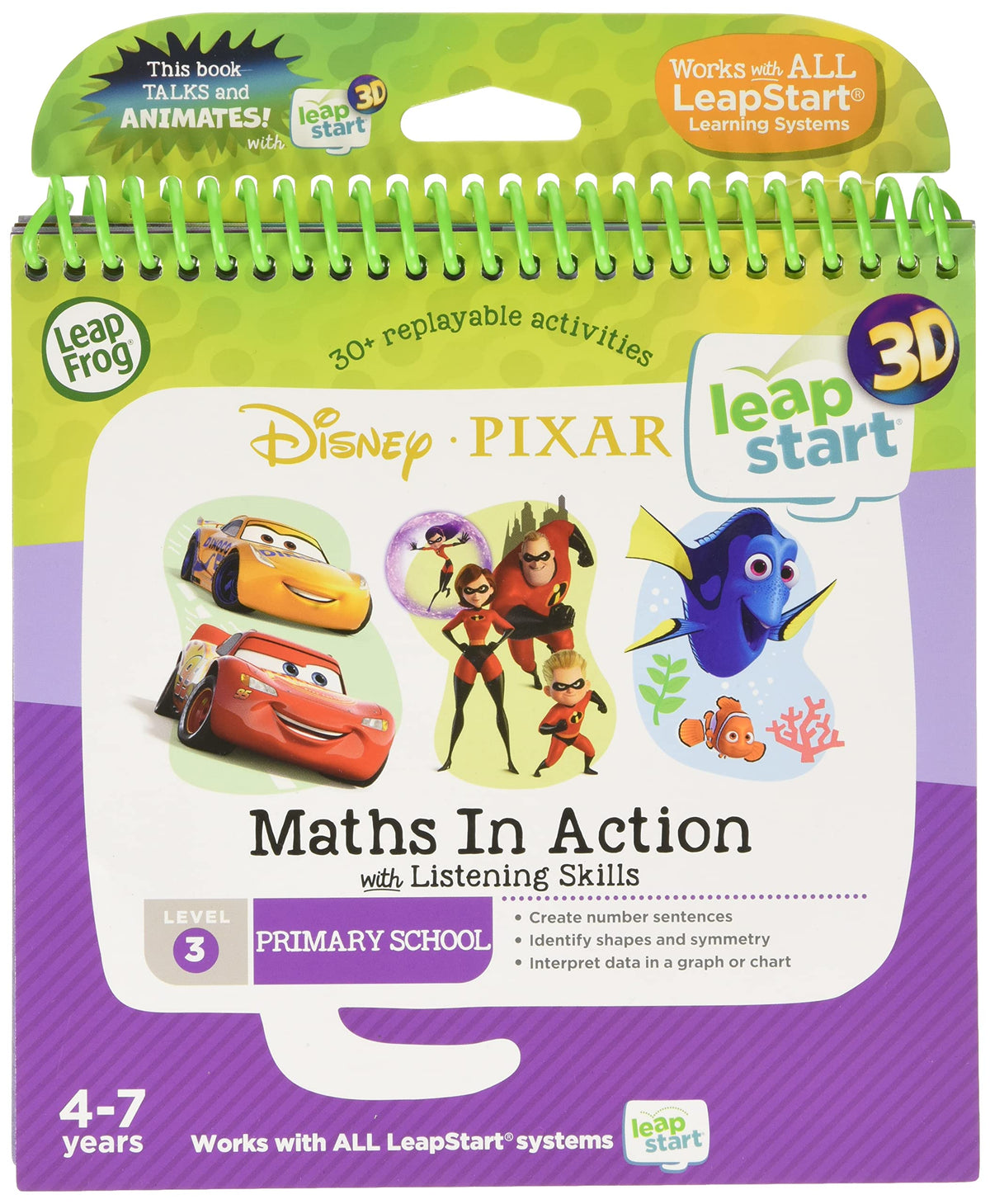 LeapFrog Leapstart Reception: Disney Pixar Maths in Action Activity Book (3D Enhanced)