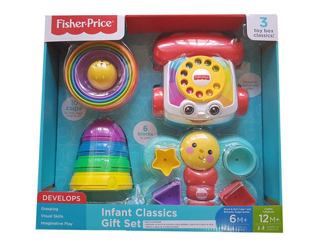Fisher-Price Infant Classics Gift Set #2140446 - 3 Toy Box Classics