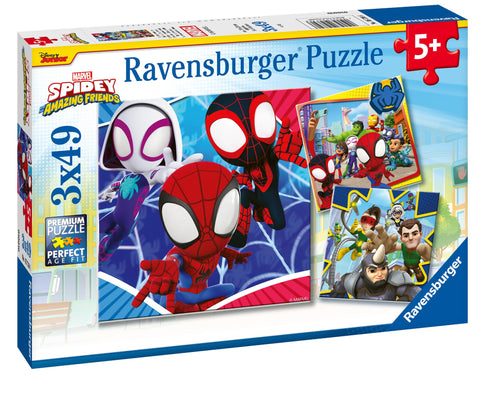 Ravensburger 5730 Marvel Spiderman Spidey & His Amazing Friends 3X 49 Piece Jigsaw Puzzles for Kids Age 5 Years Up