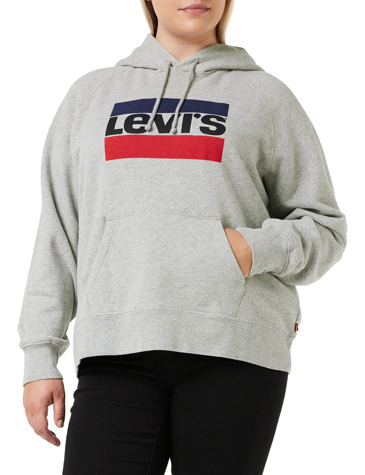 Levi's Women's Graphic Sport Hoodie Smokestack Heather (Grey) S