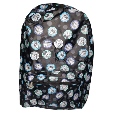 DISNEY Mickey Mouse All-Over Mickey & Friends Print Grey Kids Backpack, 41 cm, 20 liters, Blue