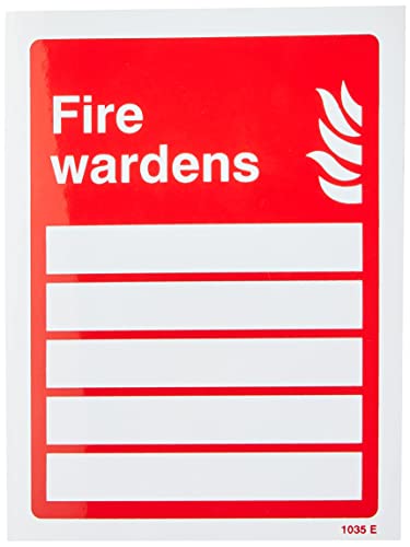 Caledonia Signs Fire Brigade Marshals Sign (Holds 5 People) - Self Adhesive Vinyl 200mm x 150mm - 21035E