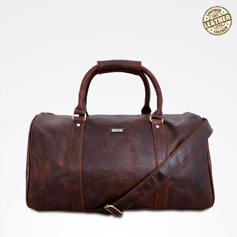STRUTT 27 ltr multi purpose Charles- The Crushed Brown Leather Cabin Bag