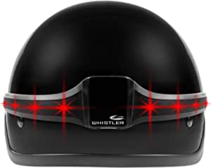 Whistler Group MotoGlo Full Helmet Safety Light for Real-Time Signals at Helmet Height